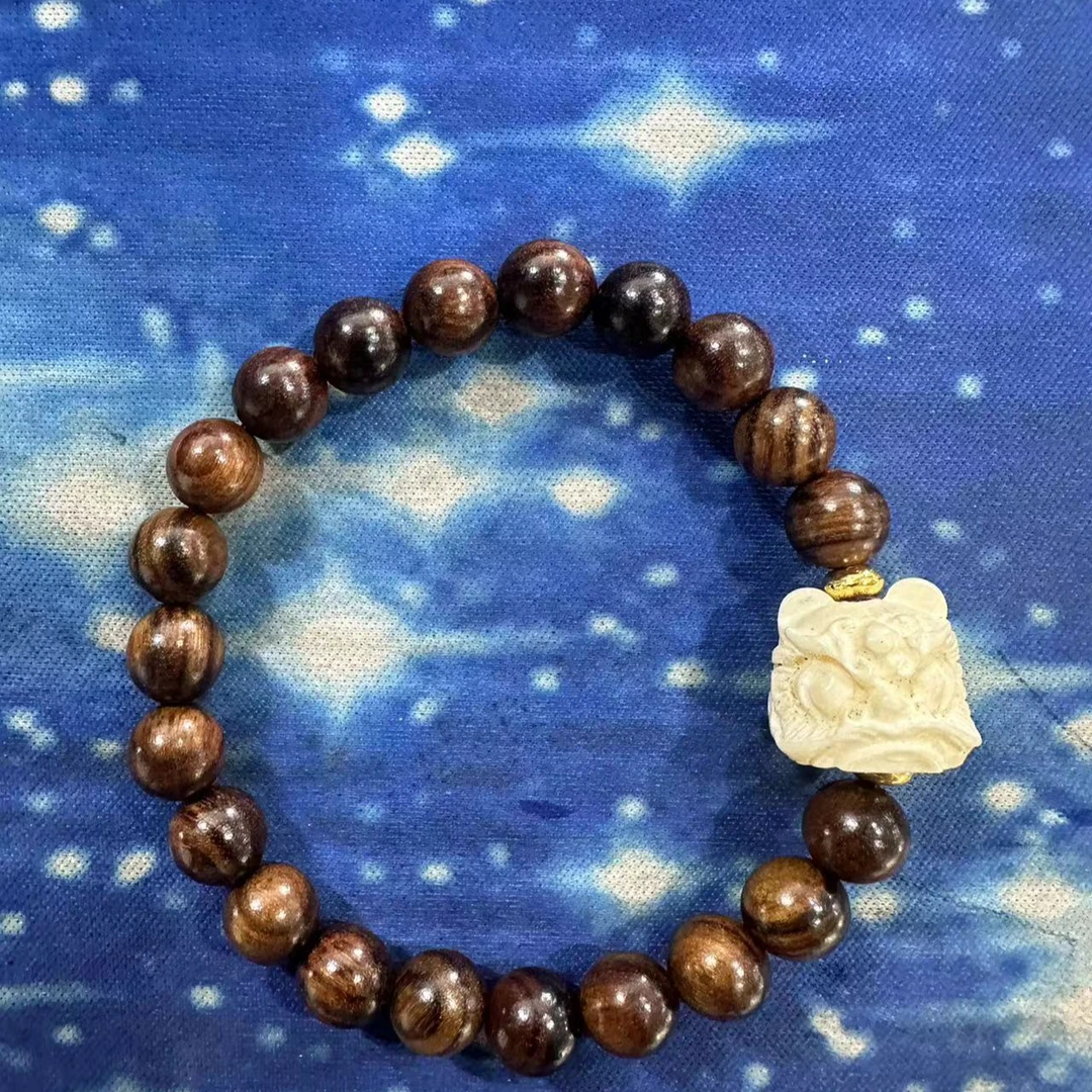 329号 花梨木0.8cm圆珠手串