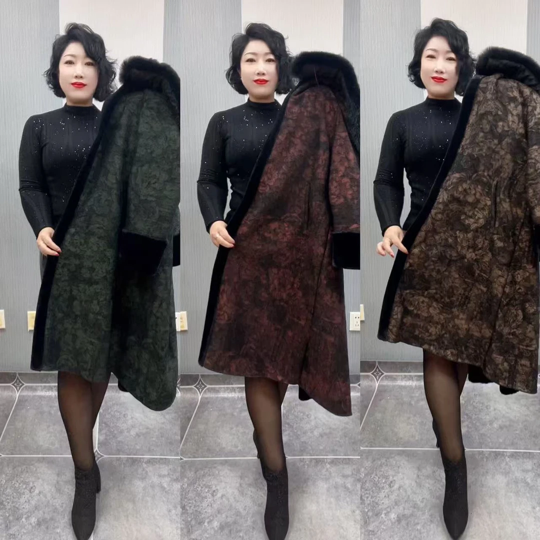 新款时尚加绒大衣