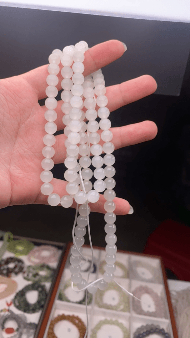 【阿左的店】天然和田玉晴白108mm