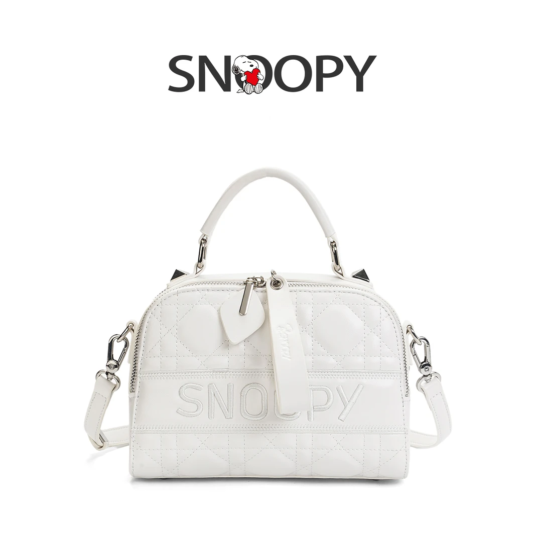 【袁媛设计师款】夏季新款时尚百搭史努比单肩斜挎女包SV8160白色