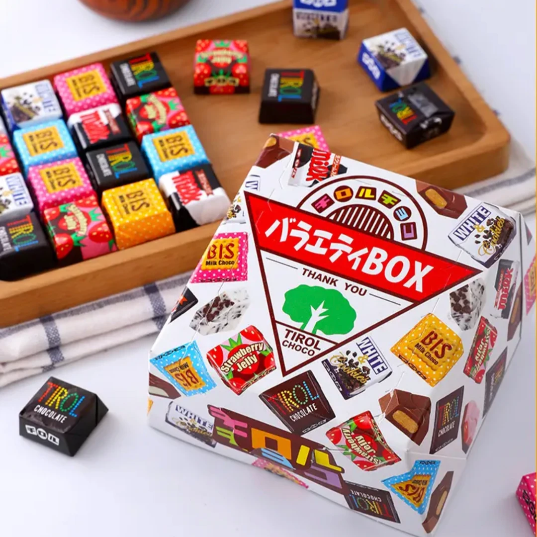 Tirol巧克力礼盒装正品日本松尾圣诞杯混合牛奶夹心白巧巧克力