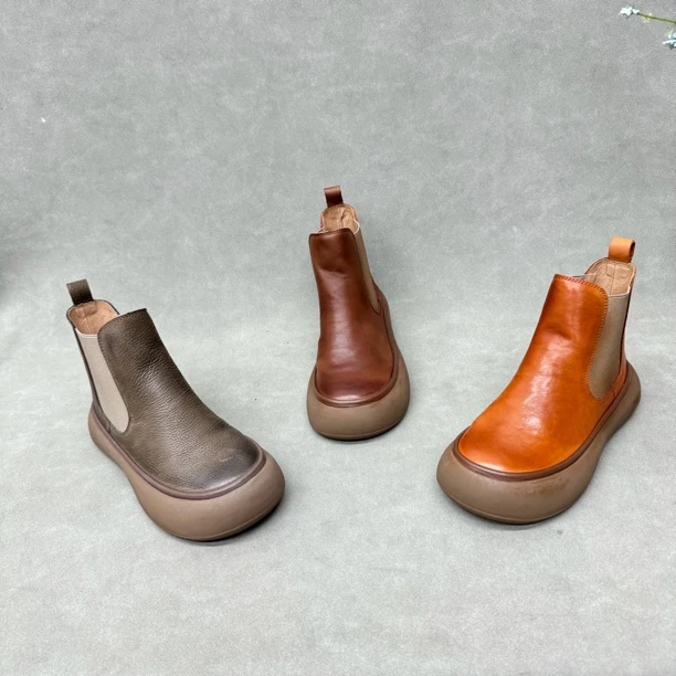 9787-1 头层牛皮百搭短靴