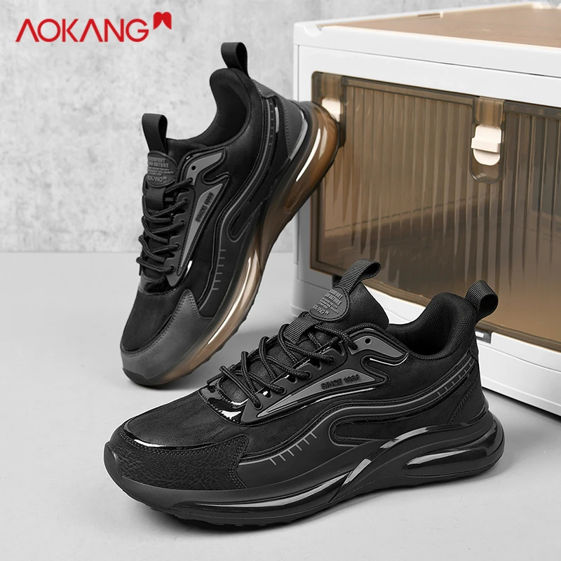 Aokang/奥康2025蛇年新款休闲男士百搭时尚潮流跑步防滑运动男鞋