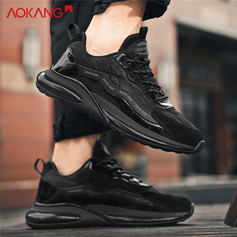 Aokang/奥康男鞋2025春季新款鞋子男软底减震跑步运动男士休闲鞋