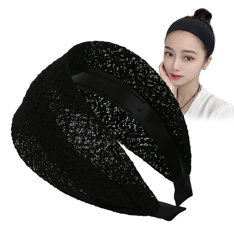 遮白发的发箍女百搭外出防滑宽边压发卡宽边韩国