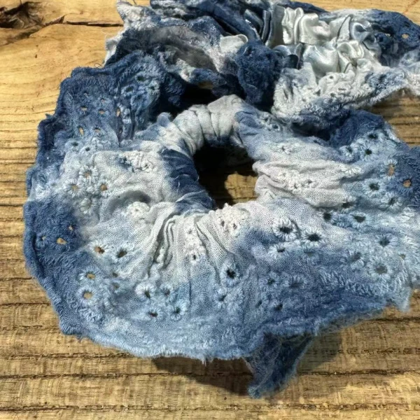 【遗文拾物】手工古法扎染植物蓝染复古文艺棉麻百搭小众