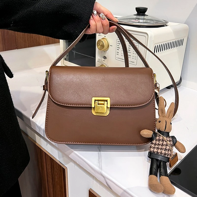 2023新款软面耐磨女包网红爆款轻奢单肩斜挎包时尚百搭简约小方包