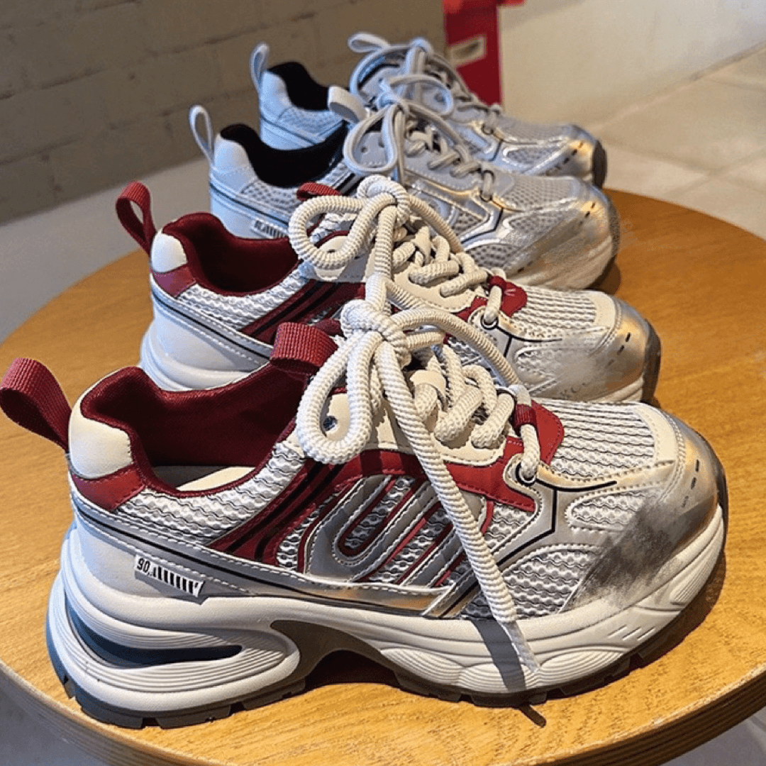 2.0韩版老爹鞋女ins网面运动鞋鞋子厚底休闲鞋时尚复古松糕女鞋