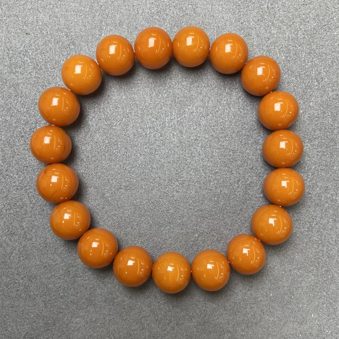 10-11m经典国风天然老蜡手串991