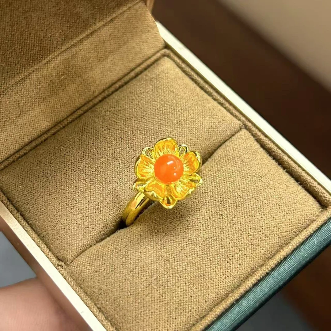 经典国风天然南红戒指766