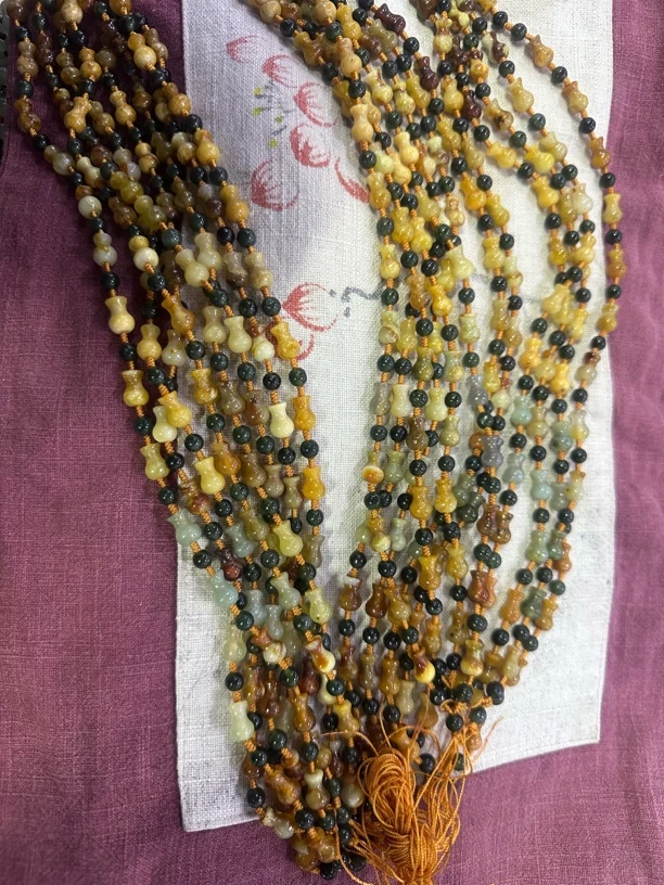 四大名玉之一岫玉天然花玉精品如意瓶链子时尚百搭多样性发一件