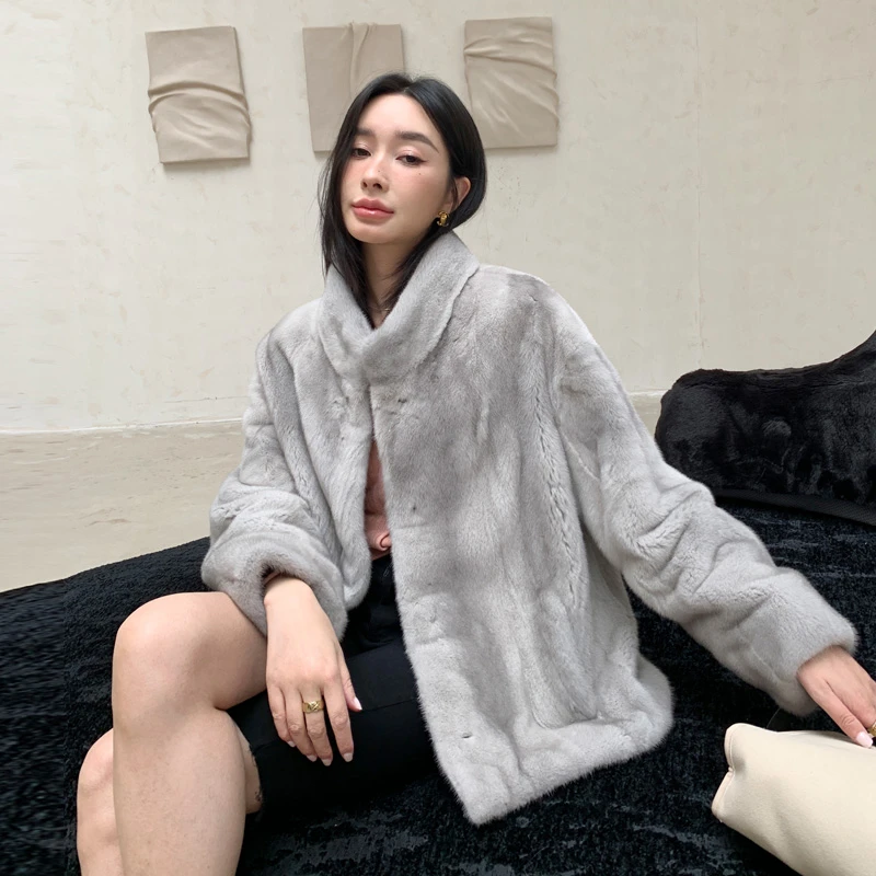 蓝宝石貂女装外套ZD91Y023