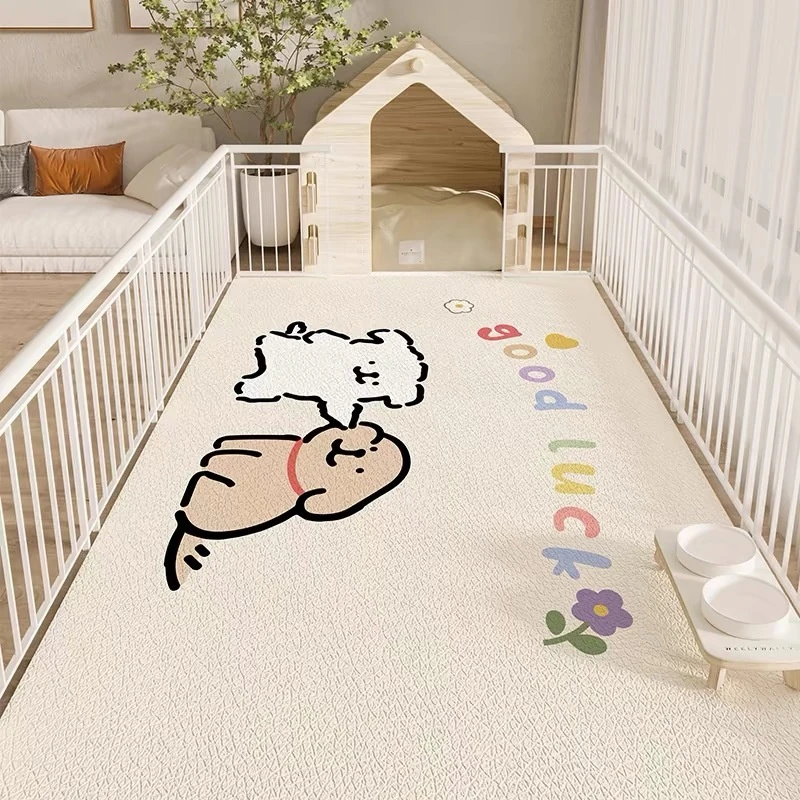 pvc 宠物地垫防水防尿狗狗防水围栏狗窝垫子狗笼耐磨免洗可擦地毯