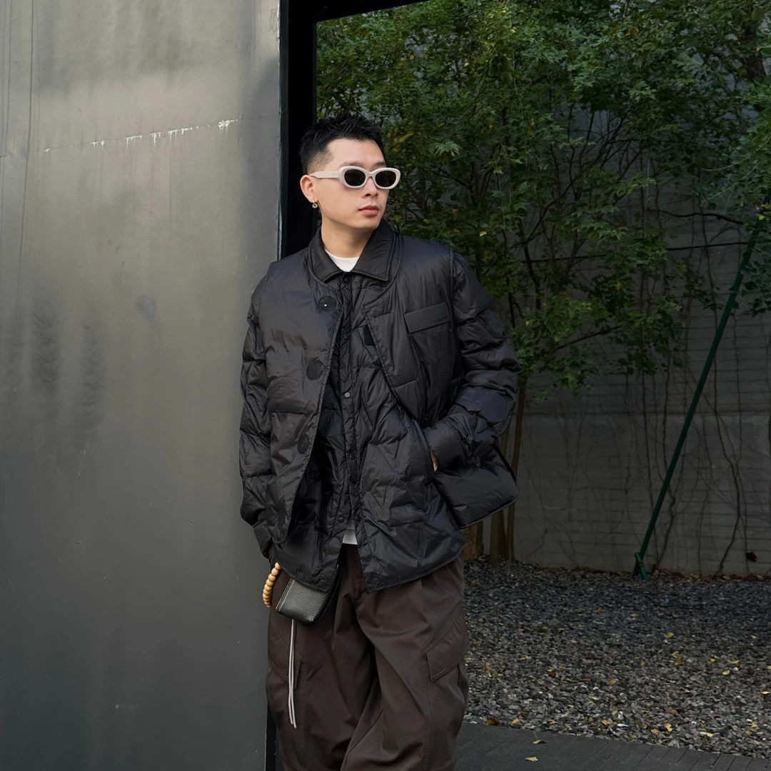 【清仓不退换】对质DUIZHI时尚潮流百搭秋冬一衣三穿90鸭绒羽绒服