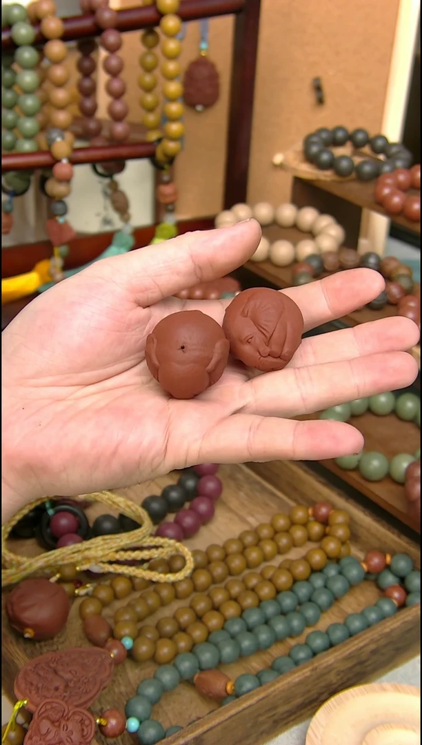 【闪购商品】大四合大象手把件一对