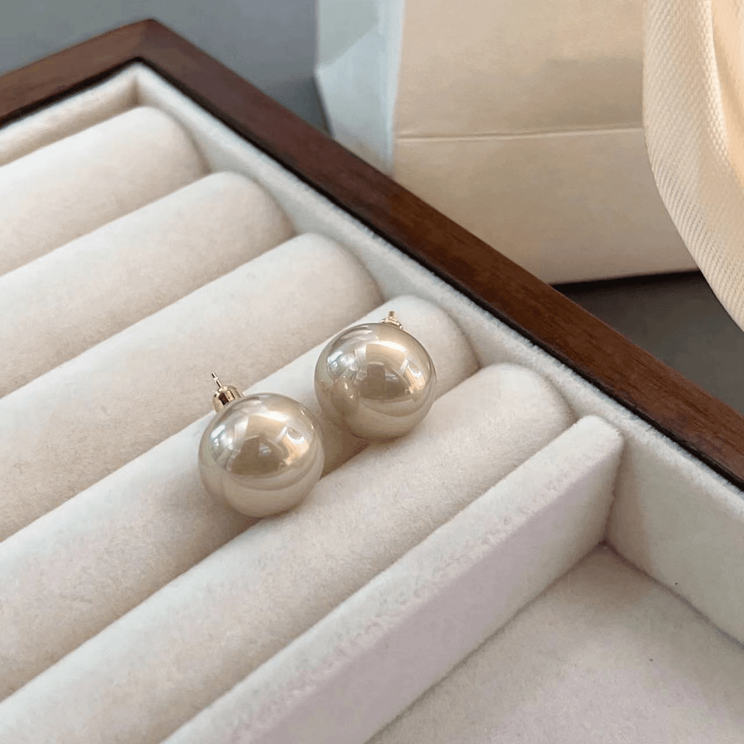 铜合金仿珍珠耳饰 H087  气质精致轻奢时尚百搭简约精致ins耳钉