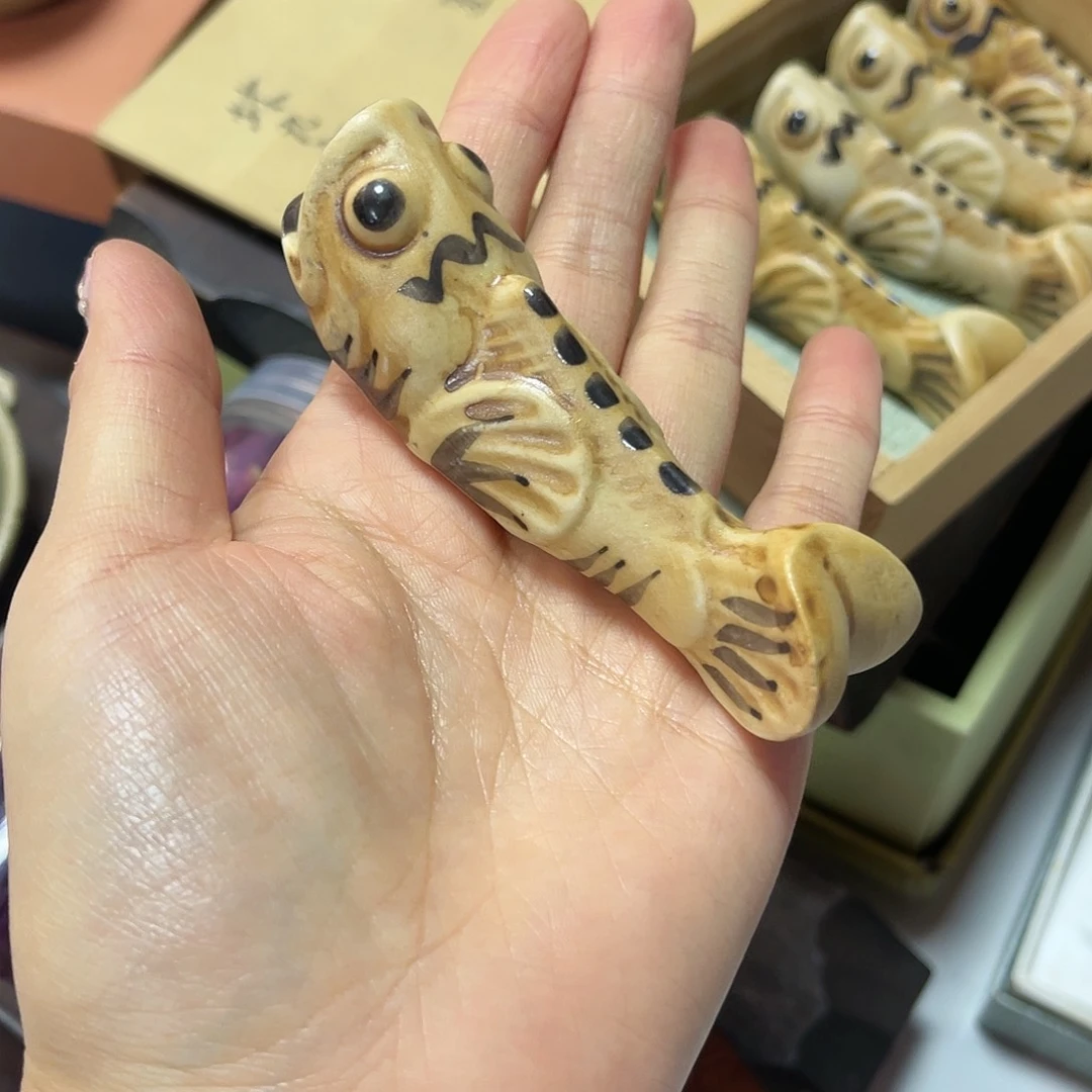 瓷片林九郎鱼置物筷置勺置30