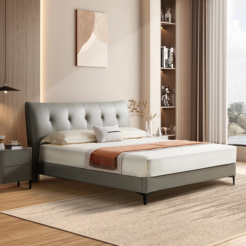 【国补】芝华仕现代轻奢高端软包床真皮储物高脚主卧双人床仲夏之夜