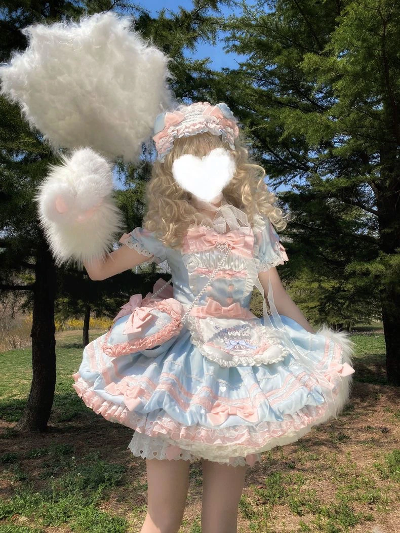 【奶油熊熊】现货秒发 原创正品短款op甜美洛丽塔连衣裙
