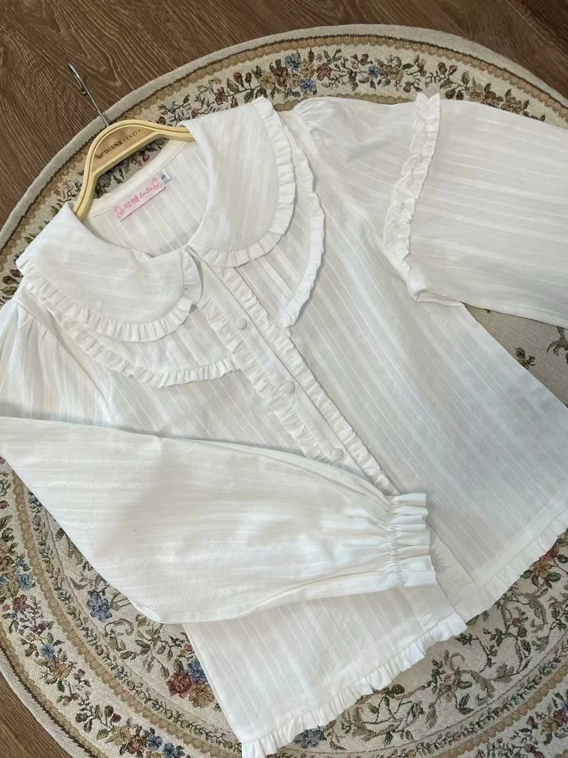 【Lolita 长袖内搭】现货秒发 原创正品衬衫百搭Lolita 内搭