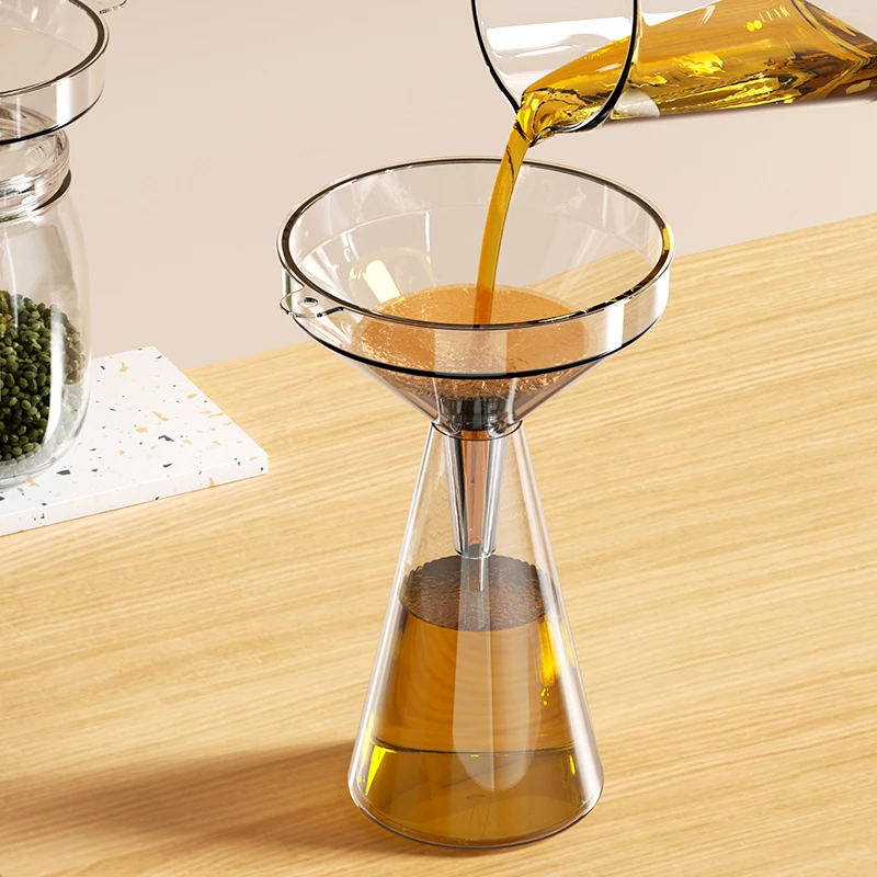 家用漏斗器厨房长颈塑料大小口径奶粉倒油漏斗食品级酒吊子打酒器