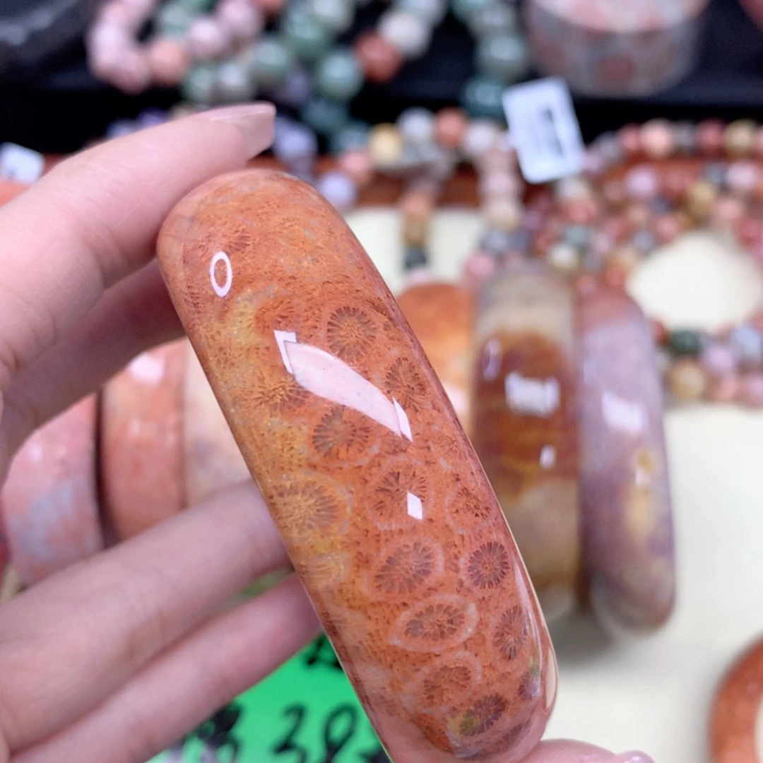 【闪购商品】硅化珊瑚（珊瑚玉）手链未镶嵌嗯***。863