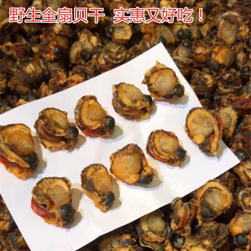 渔民自晒天然淡口美味足干扇贝肉(全贝干瑶柱)200头一斤