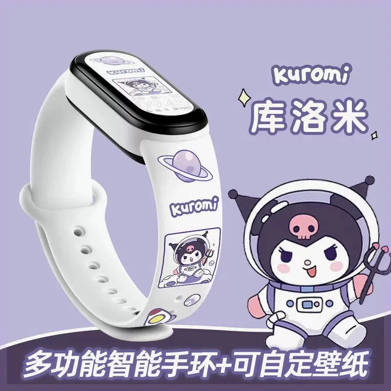 智能时尚手环女款震动手表彩屏卡通可爱运动计步男女学生情侣适用