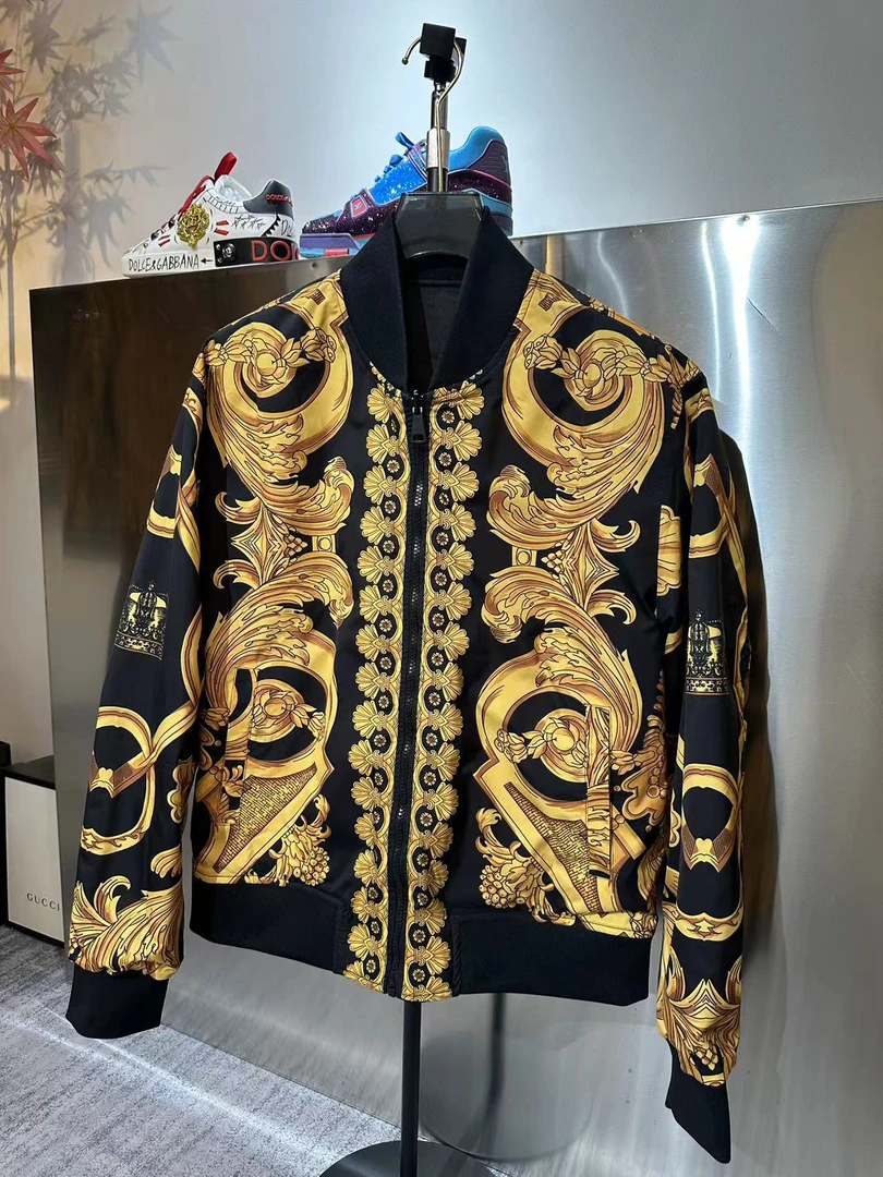 妮妮家定制男款轻奢高端两面穿外套夹克002