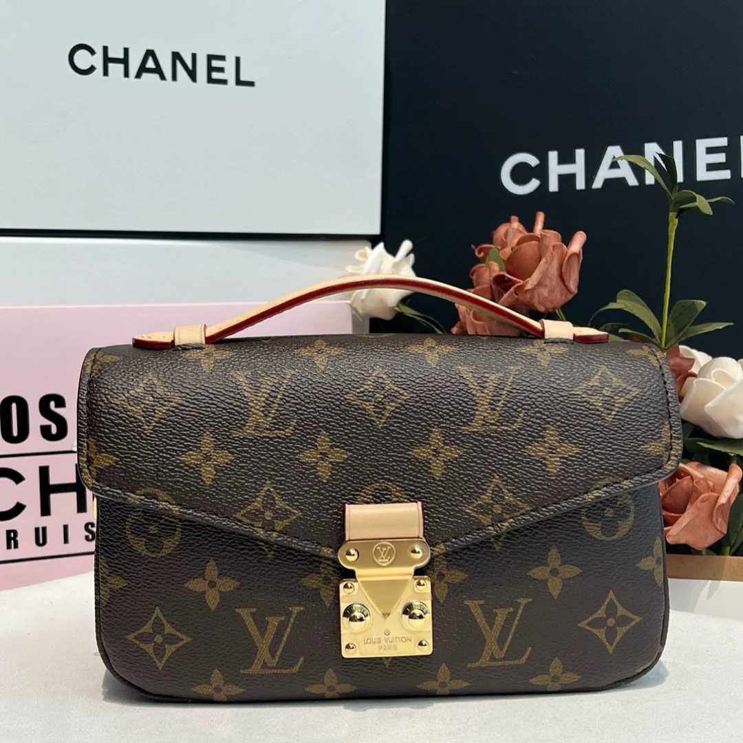99新 LouisVuitton/路易威登 老花小邮差 芯片款 时尚百搭斜挎包