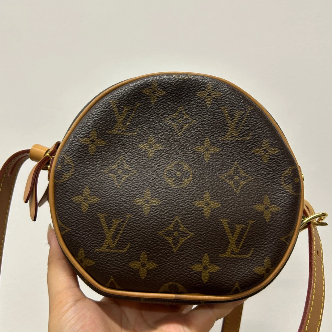95新 LouisVuitton/路易威登 老花小圆饼经典百搭单肩斜挎包