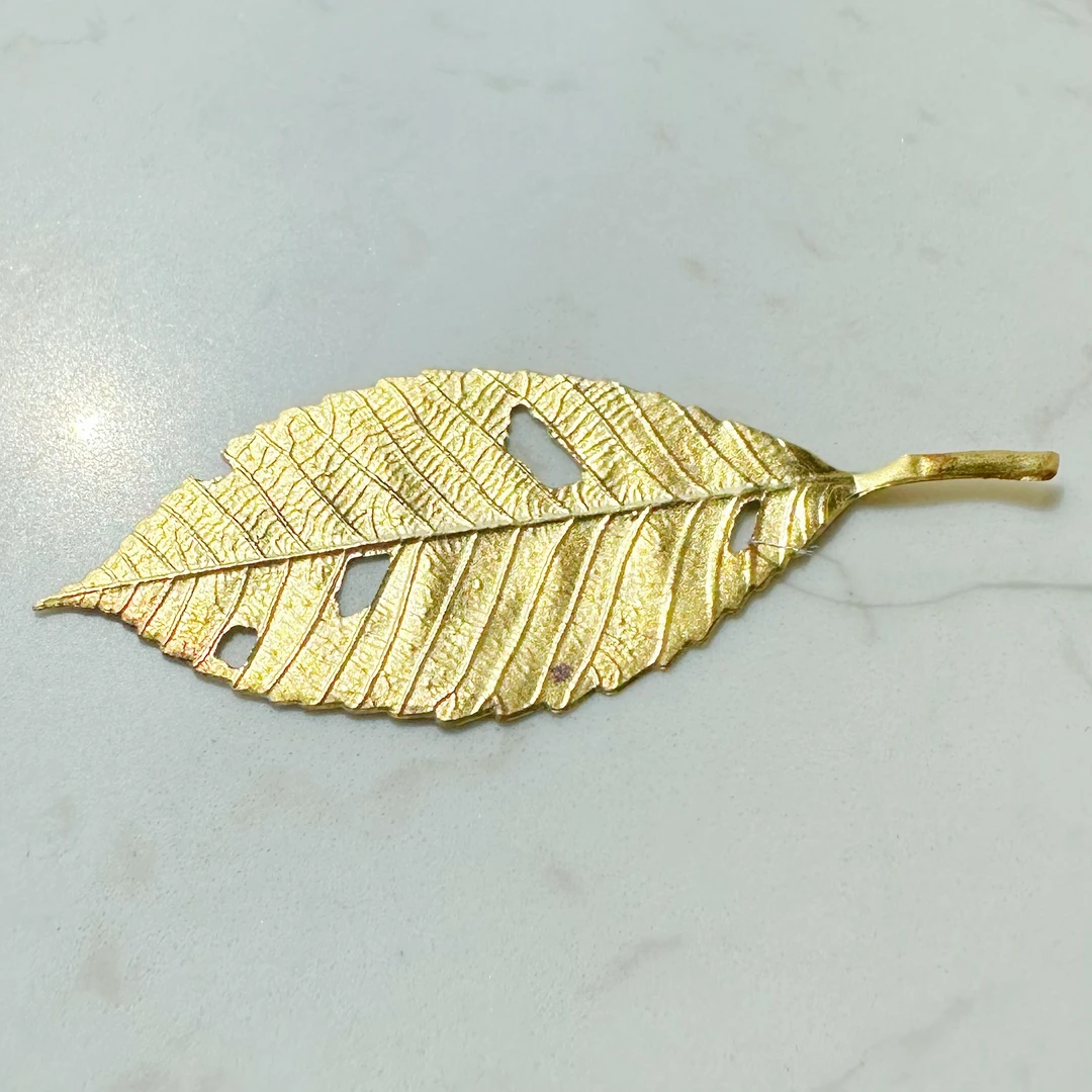 【荣邦】足金999金叶子黄金树叶配件珍藏款