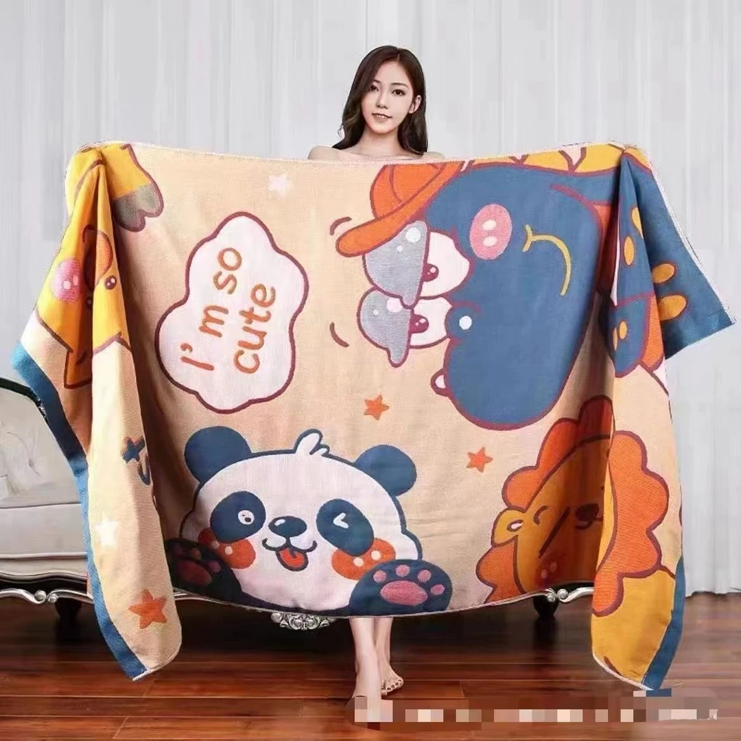 加大四层成人纯棉纱布大浴巾春夏款柔软不易掉毛吸水速干超大裹巾