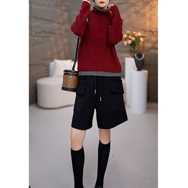 春装新款显瘦短款时尚气质复古网红洋气休闲百搭宽松上衣-5906