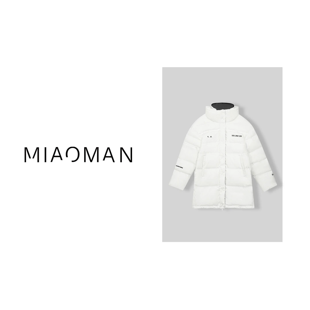 【妙姐精选】深圳高端欧货后背字母长袖羽绒服SHY177