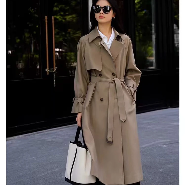 【801-850】专柜风衣春秋季高品质风衣特价收腰显瘦小个子外套翻领