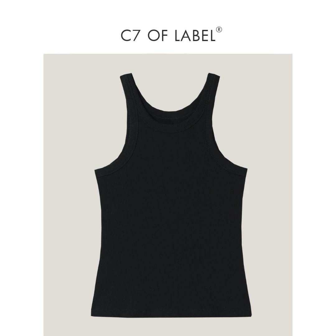 C7「Tote」有机棉罗纹高弹背心 #吊带纯棉内外搭无袖上衣女背心打底