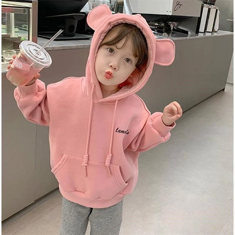 童装女宝宝卫衣2022年早春秋季新款女童洋气薄款连帽儿童上衣宝宝