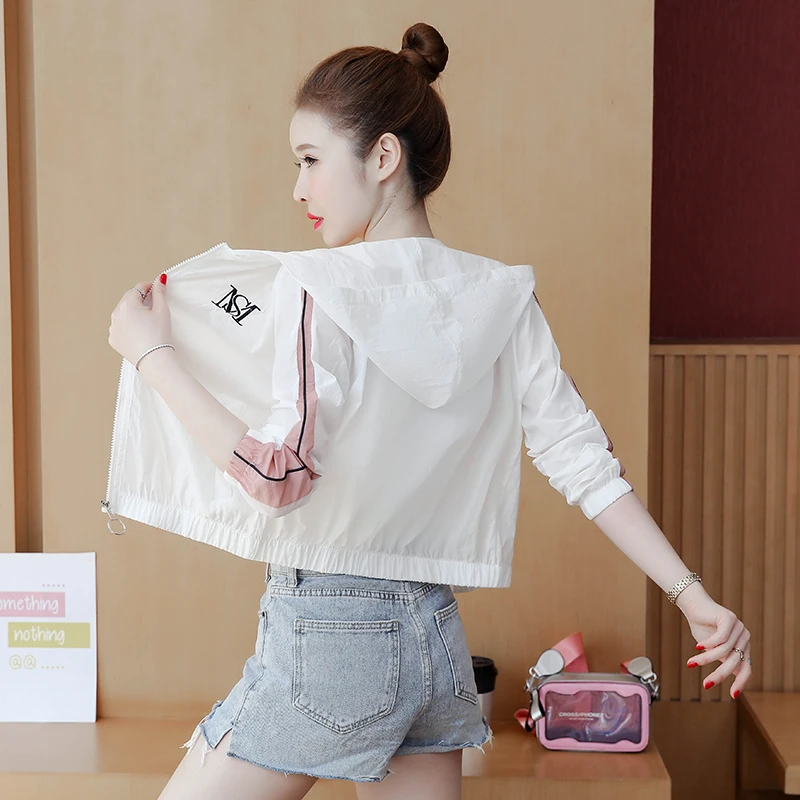 防晒衫2025新薄款韩版洋气时尚百搭防晒衫衣服短外套女夹克上衣女