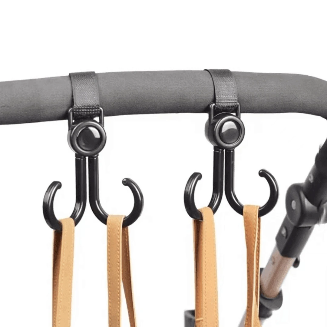 升级款电动车挂钩 魔术贴双头挂钩免打孔婴儿车挂钩