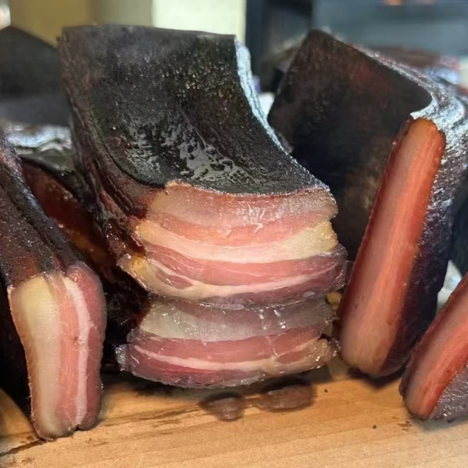 通川农户自制五花腊肉