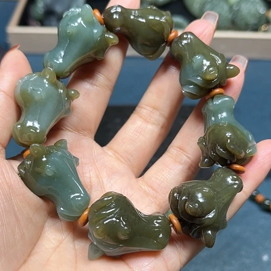 和田玉手串未镶嵌