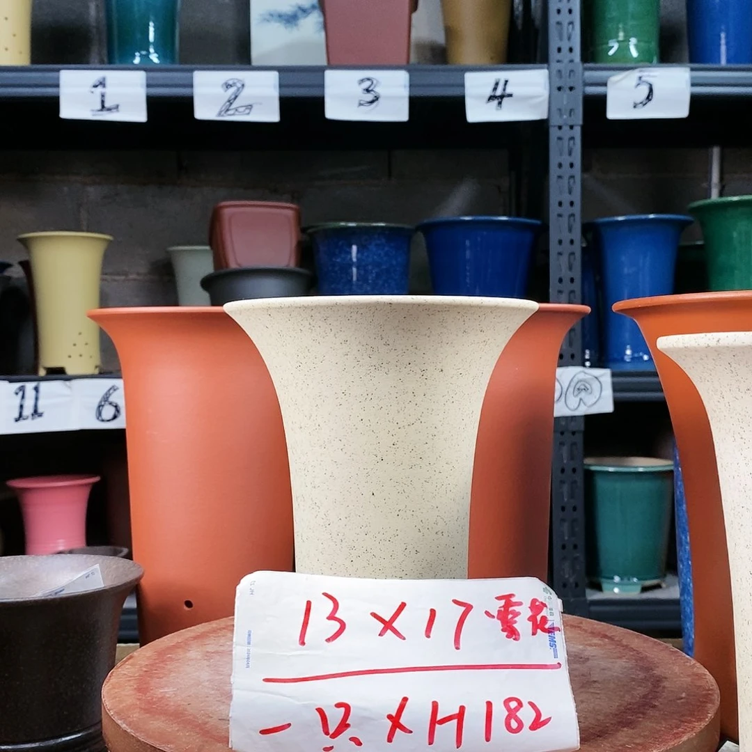 紫砂花盆一只货号XH182