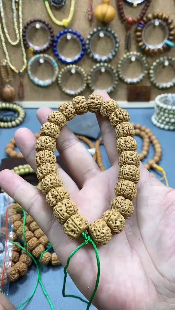 【闪购商品】金刚菩提手串藏式双龙金刚菩提单圈手串