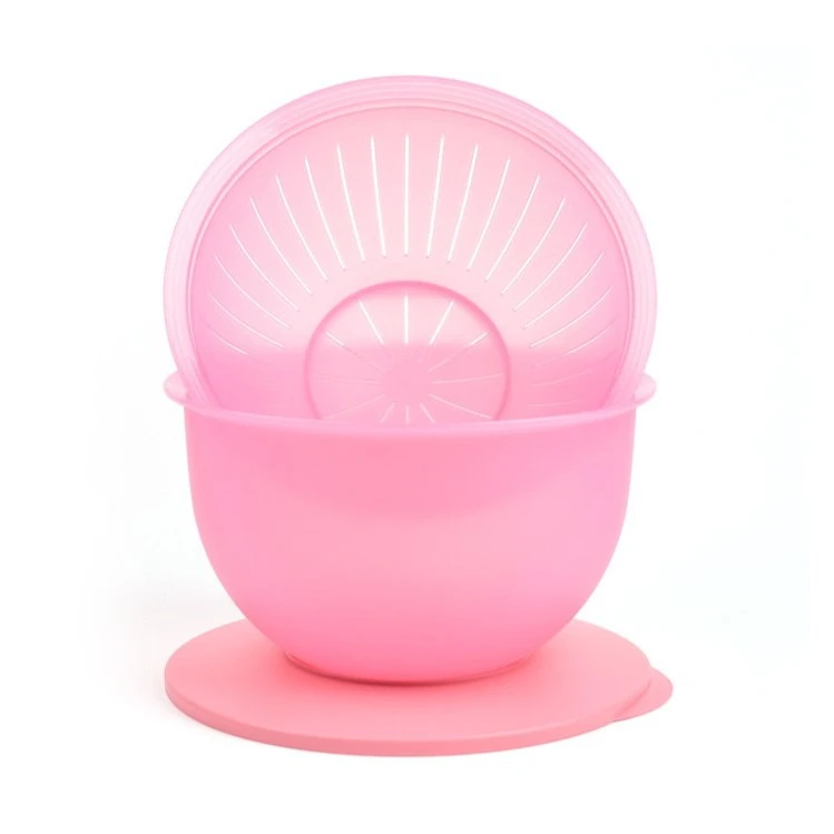 特百惠4.3L奇妙果菜篮带滤筛沥水篮带盖密封发面豆芽洗菜篮