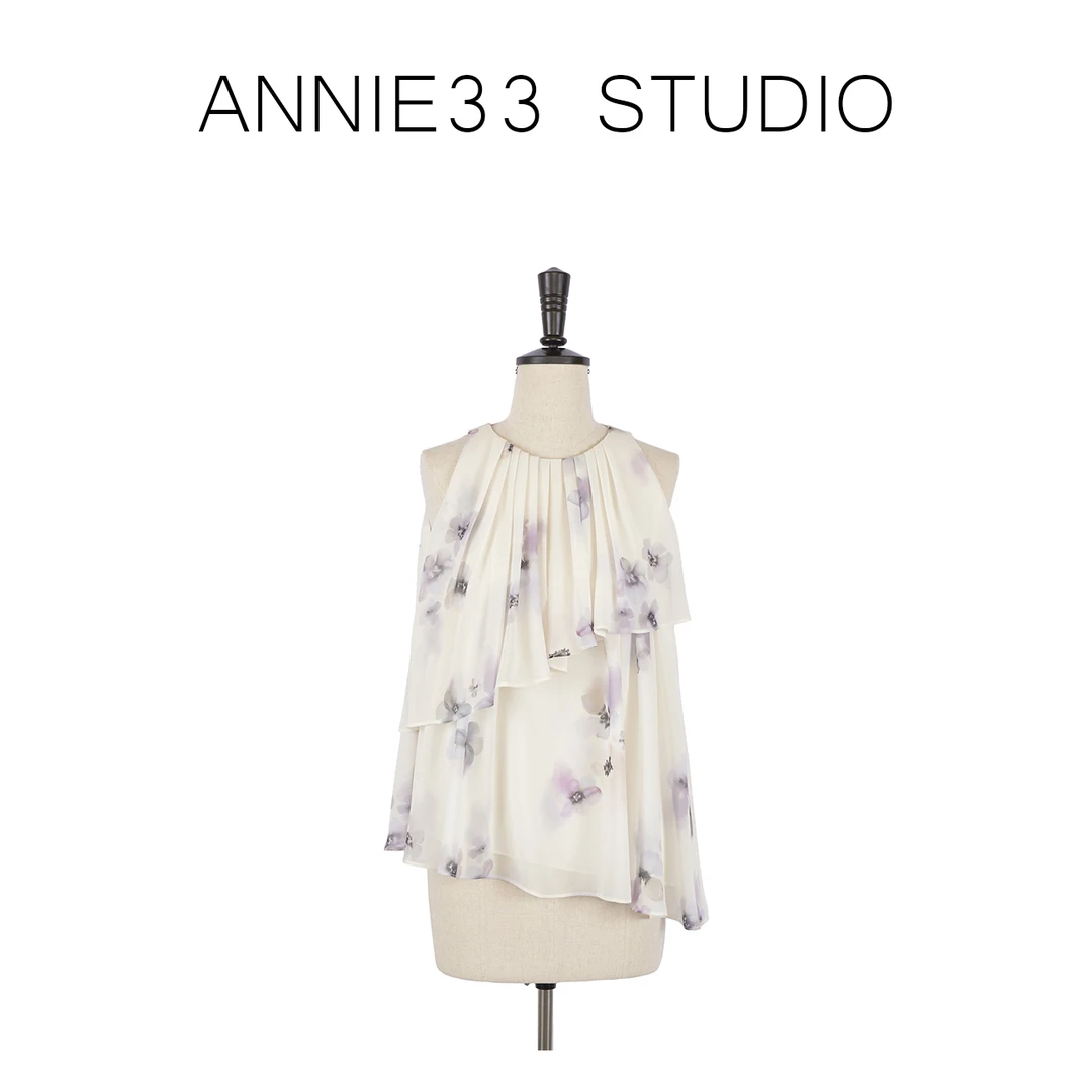 ^3宝^【梦露花园 套装】气质白色蝴蝶印花套装S30191-2