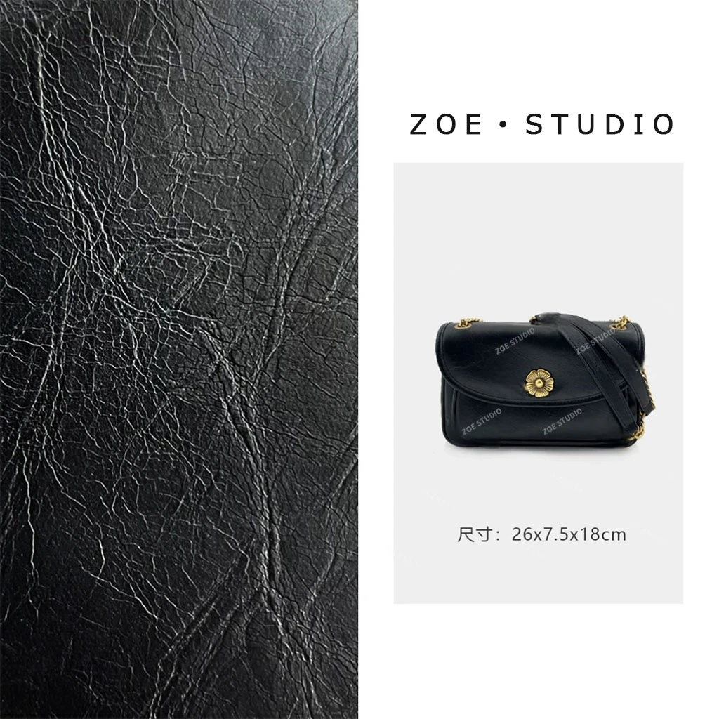 【佐伊甄选】QYX-9625-黑色轻奢女士时尚通勤气质小众百搭斜挎包包