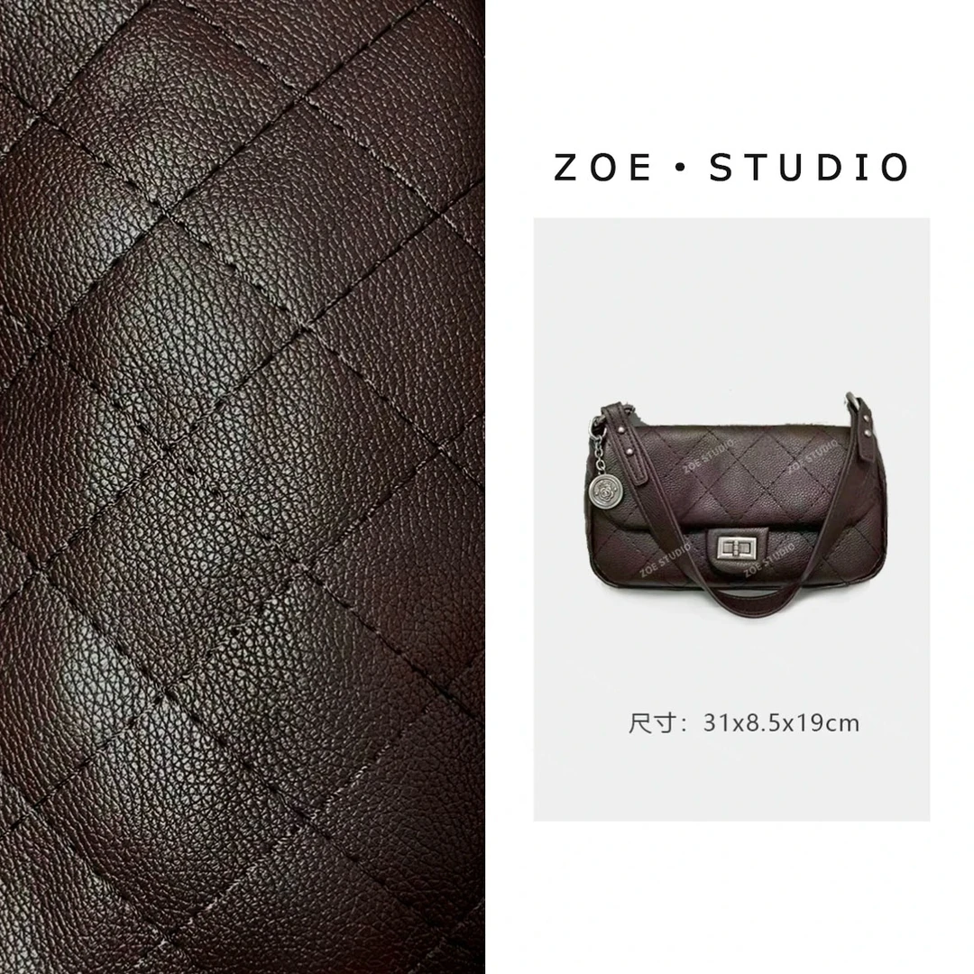 【佐伊甄选】ZT-D7032-中古咖轻奢女士时尚通勤小众气质百搭斜挎包