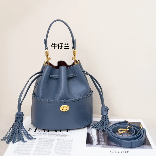 【Z0E】KLL-66027-牛仔兰女士潮流时尚经典复古气质百搭斜跨包