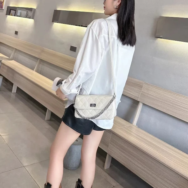 【佐伊甄选】QYX-9315-米白轻奢女士时尚气质小众单肩腋下斜跨包包